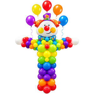 Happy Birthday Clown (with Latex Balloons)