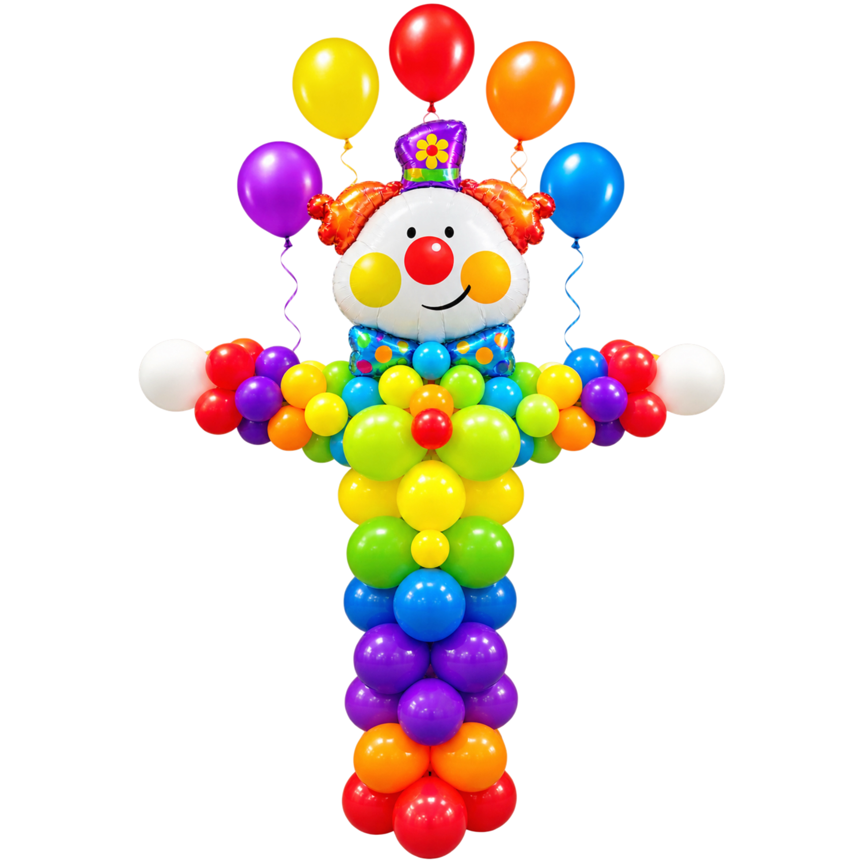 Happy Birthday Clown (with Latex Balloons)